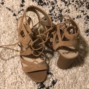 Sam Edelman Block Heels Tan
